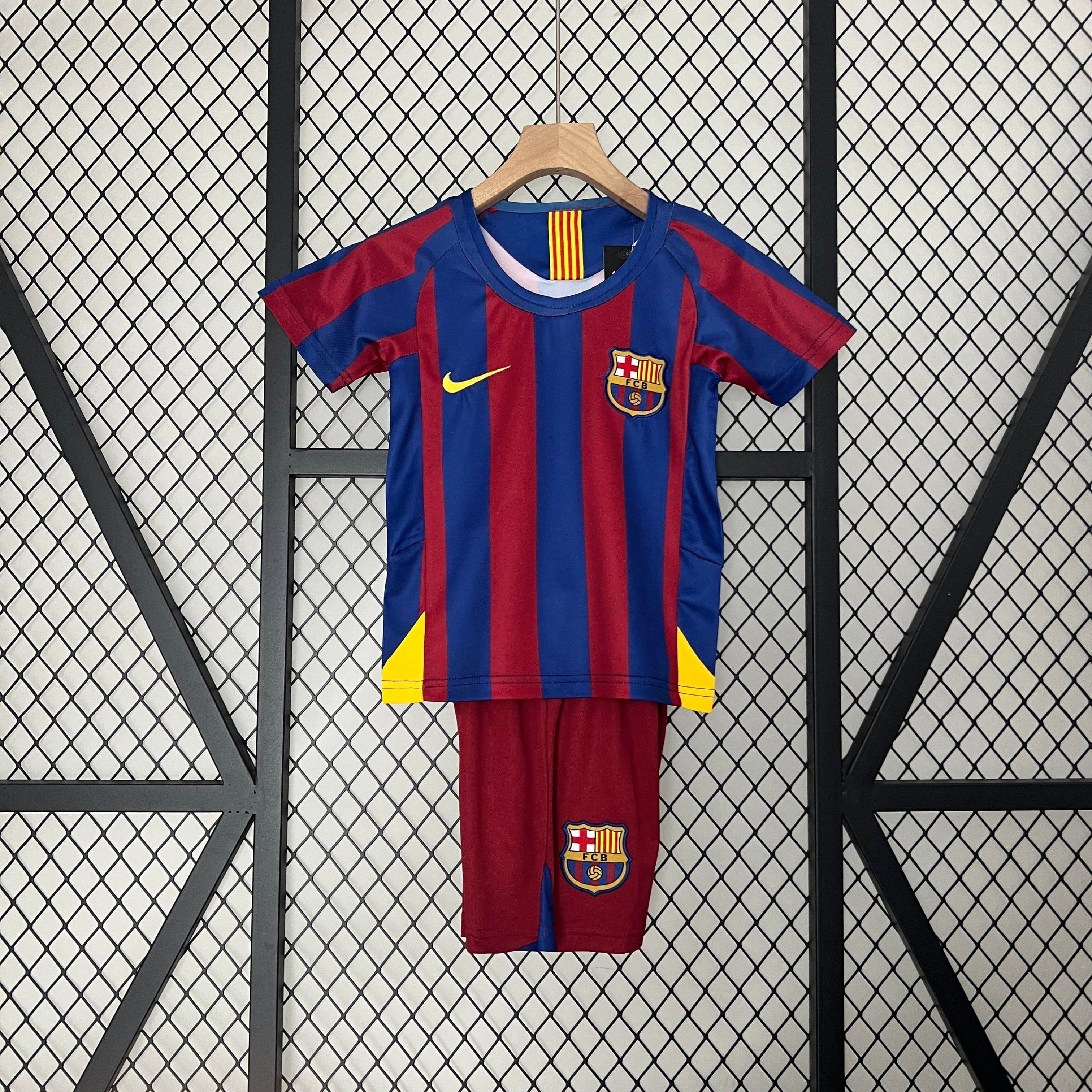 CAMISETA BARCELONA I 05/06 CONJUNTO INFANTIL - ZonaCamisetas
