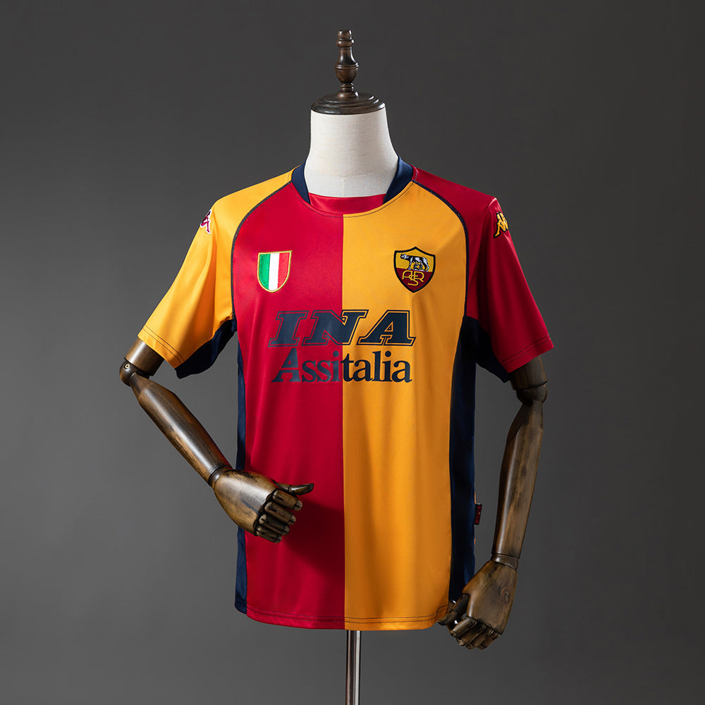 CAMISETA ROMA I 01/02 HOMBRE (RETRO)