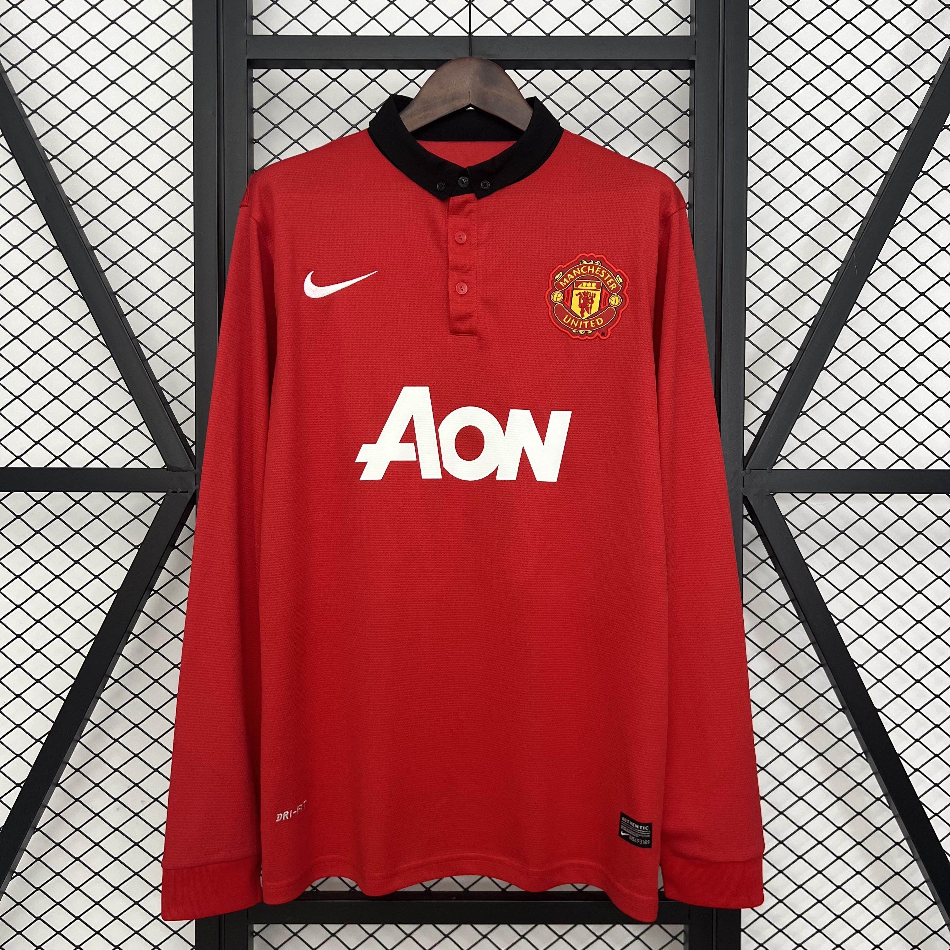 CAMISETA MANCHESTER UNITED I 13/14 HOMBRE (RETRO) MANGA LARGA - ZonaCamisetas