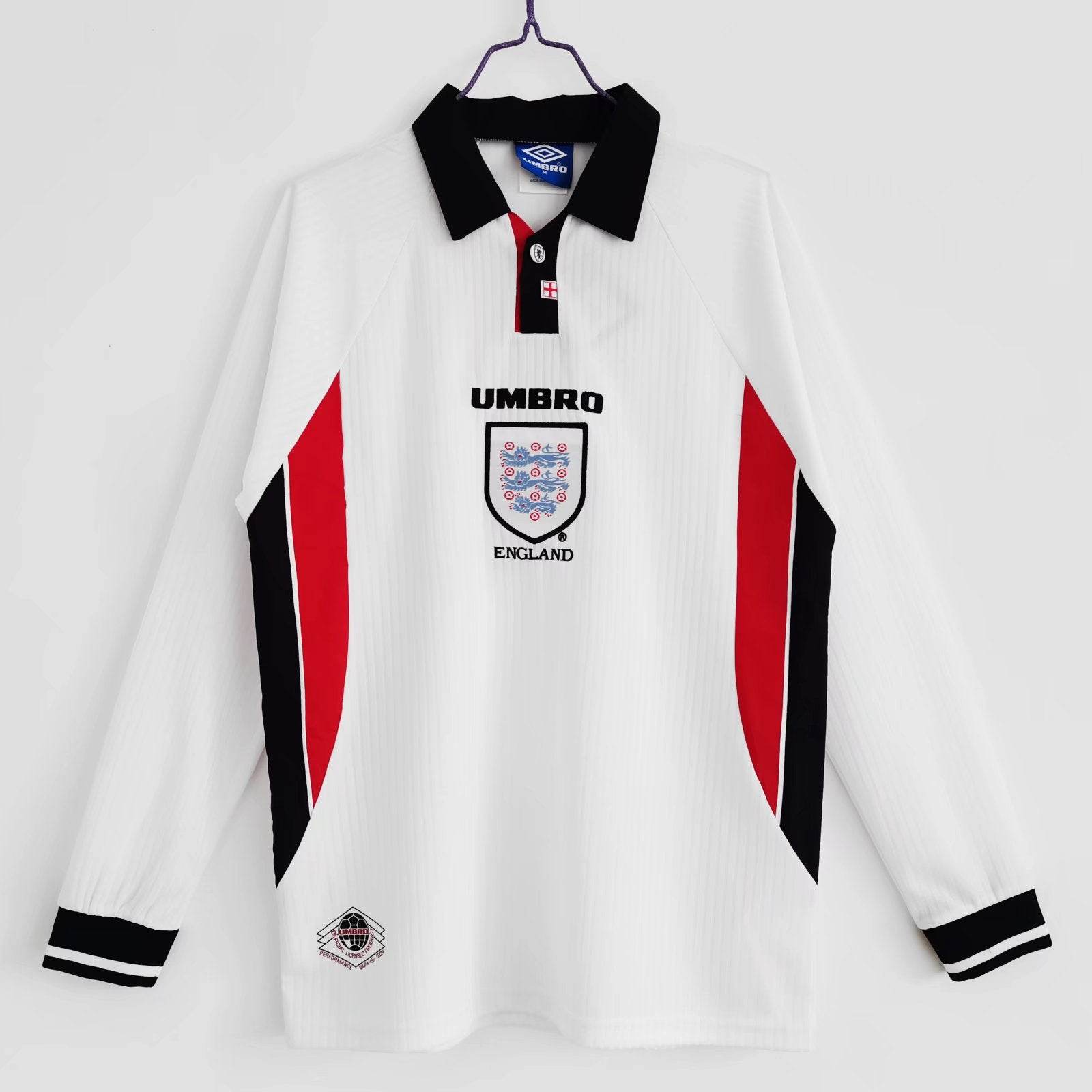 CAMISETA INGLATERRA I 1998 MANGA LARGA HOMBRE (RETRO) - ZonaCamisetas