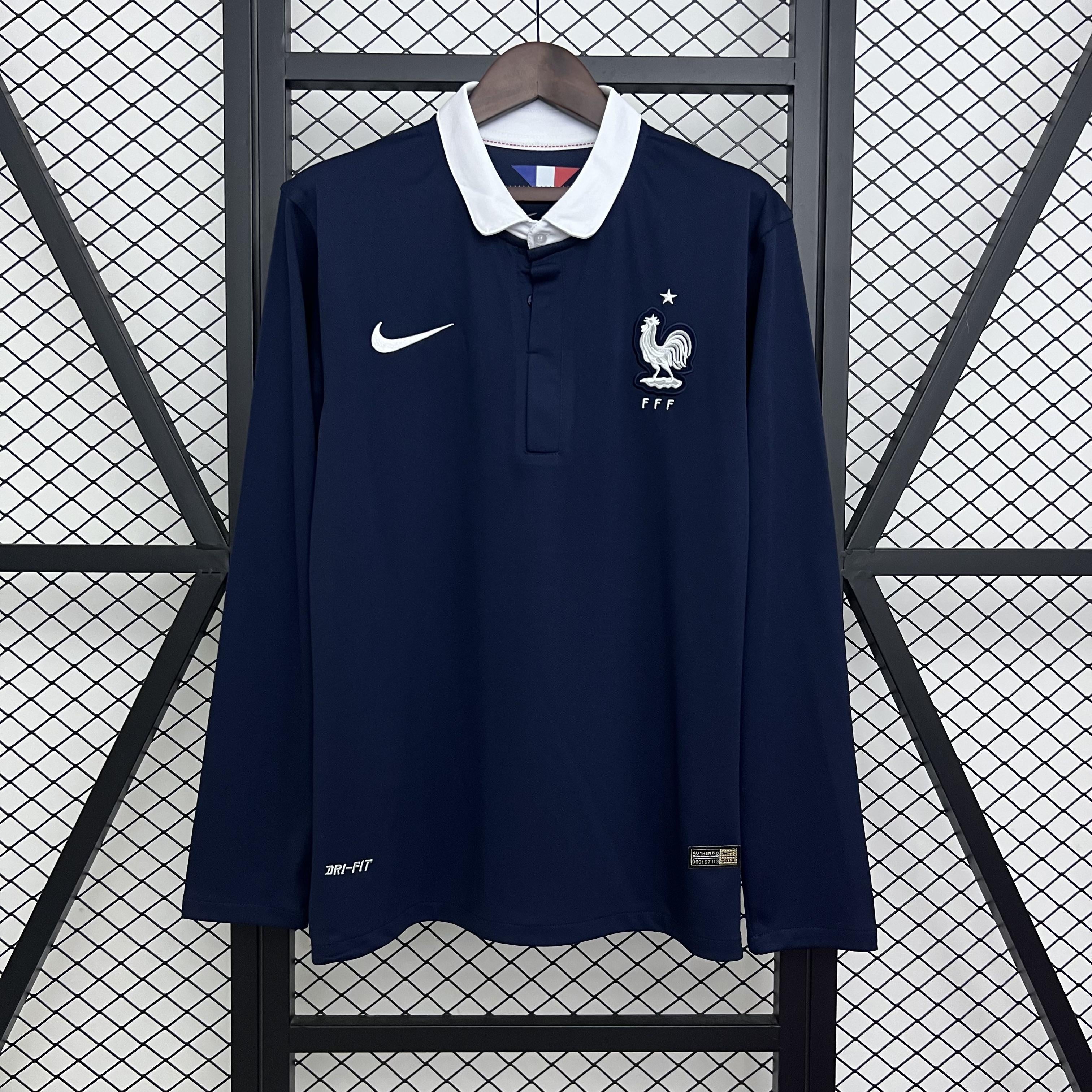 CAMISETA FRANCIA I 2014 HOMBRE (RETRO) MANGA LARGA