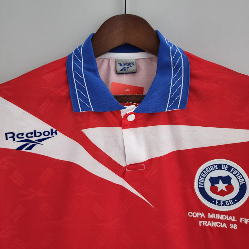 CAMISETA CHILE I 1998 HOMBRE MANGA LARGA (RETRO)