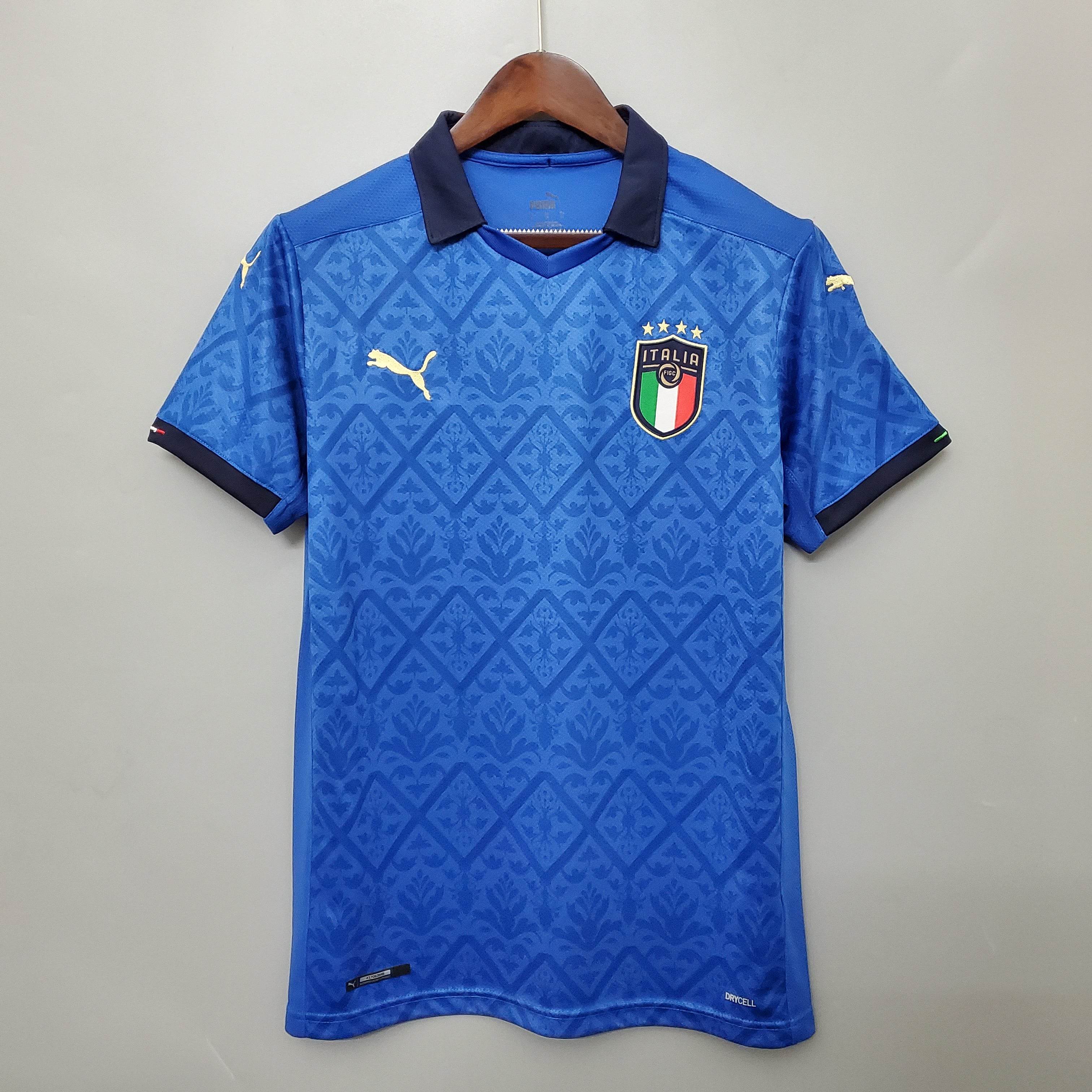 CAMISETA ITALIA EURO 2021 HOMBRE (RETRO) - ZonaCamisetas