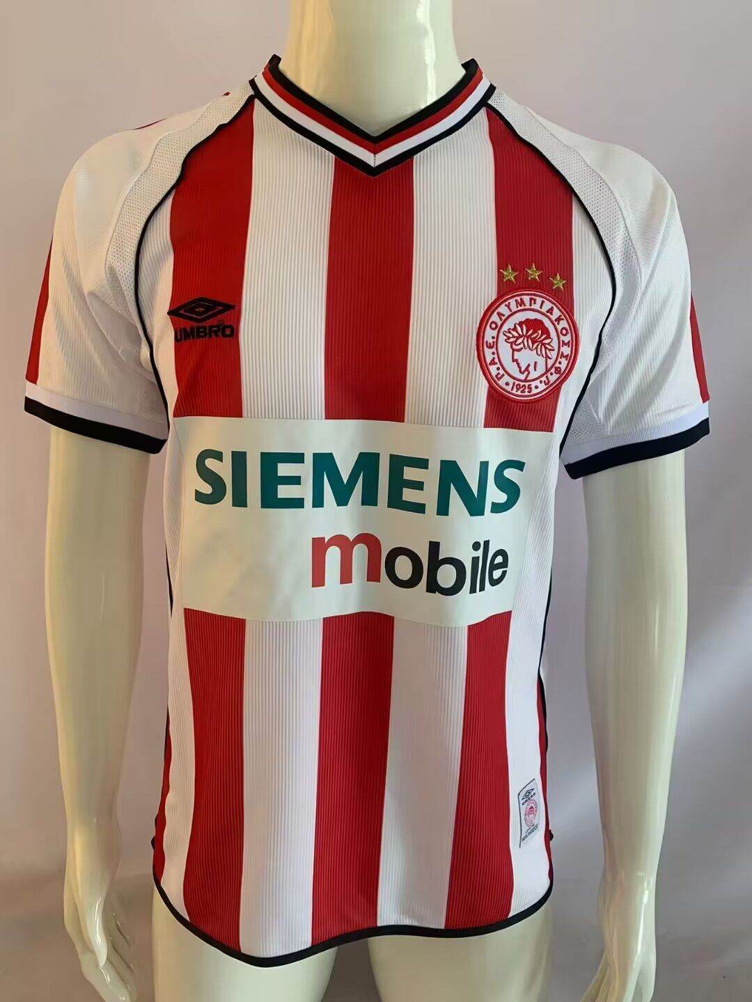CAMISETA OLYMPIAKOS I 01/02 HOMBRE (RETRO) - ZonaCamisetas