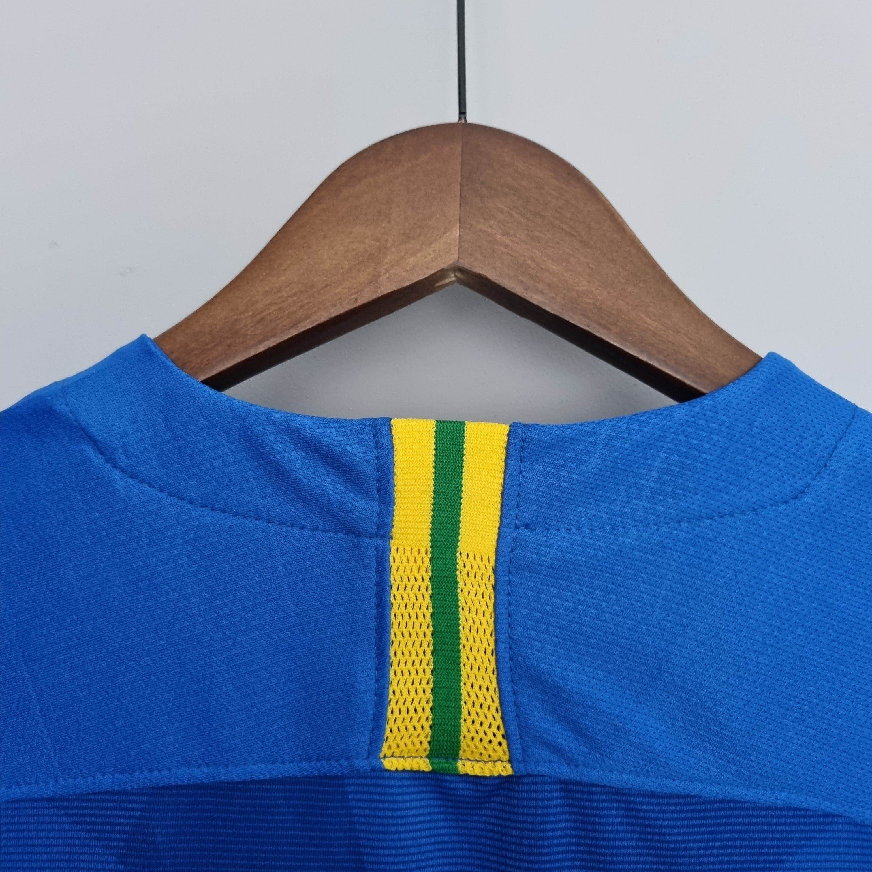CAMISETA BRASIL II 2018 HOMBRE (RETRO) - ZonaCamisetas