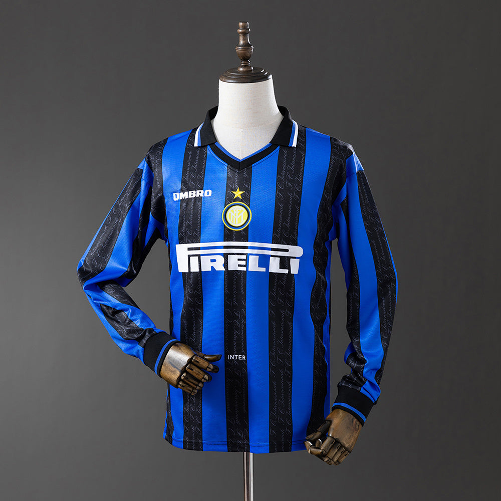 CAMISETA INTER DE MILAN I 97/98 HOMBRE MANGA LARGA (RETRO)