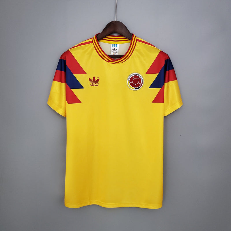 CAMISETA COLOMBIA I 1990 HOMBRE (RETRO)