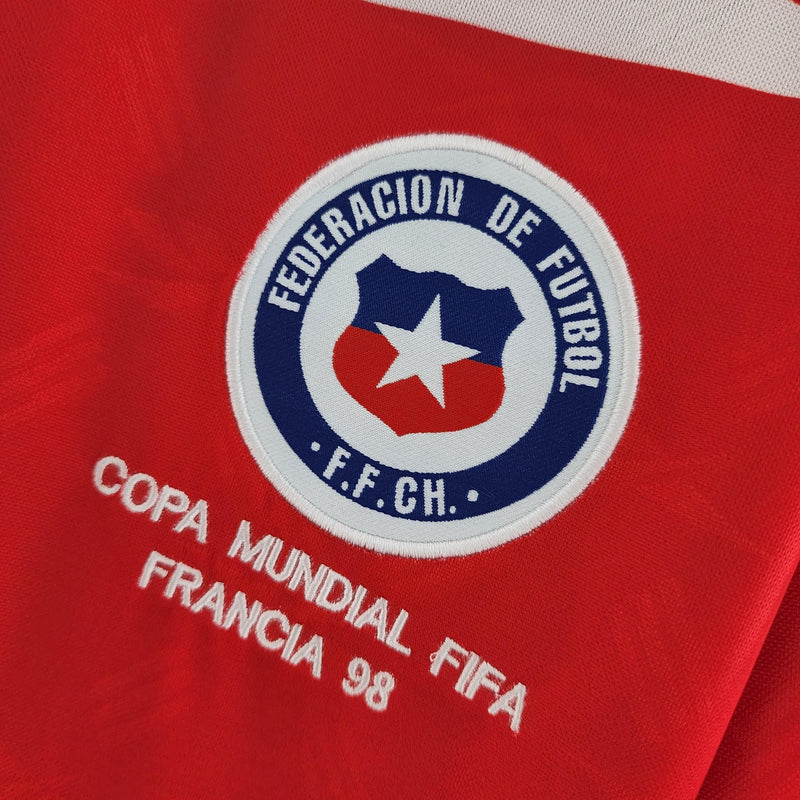 CAMISETA CHILE I 1998 HOMBRE MANGA LARGA (RETRO)