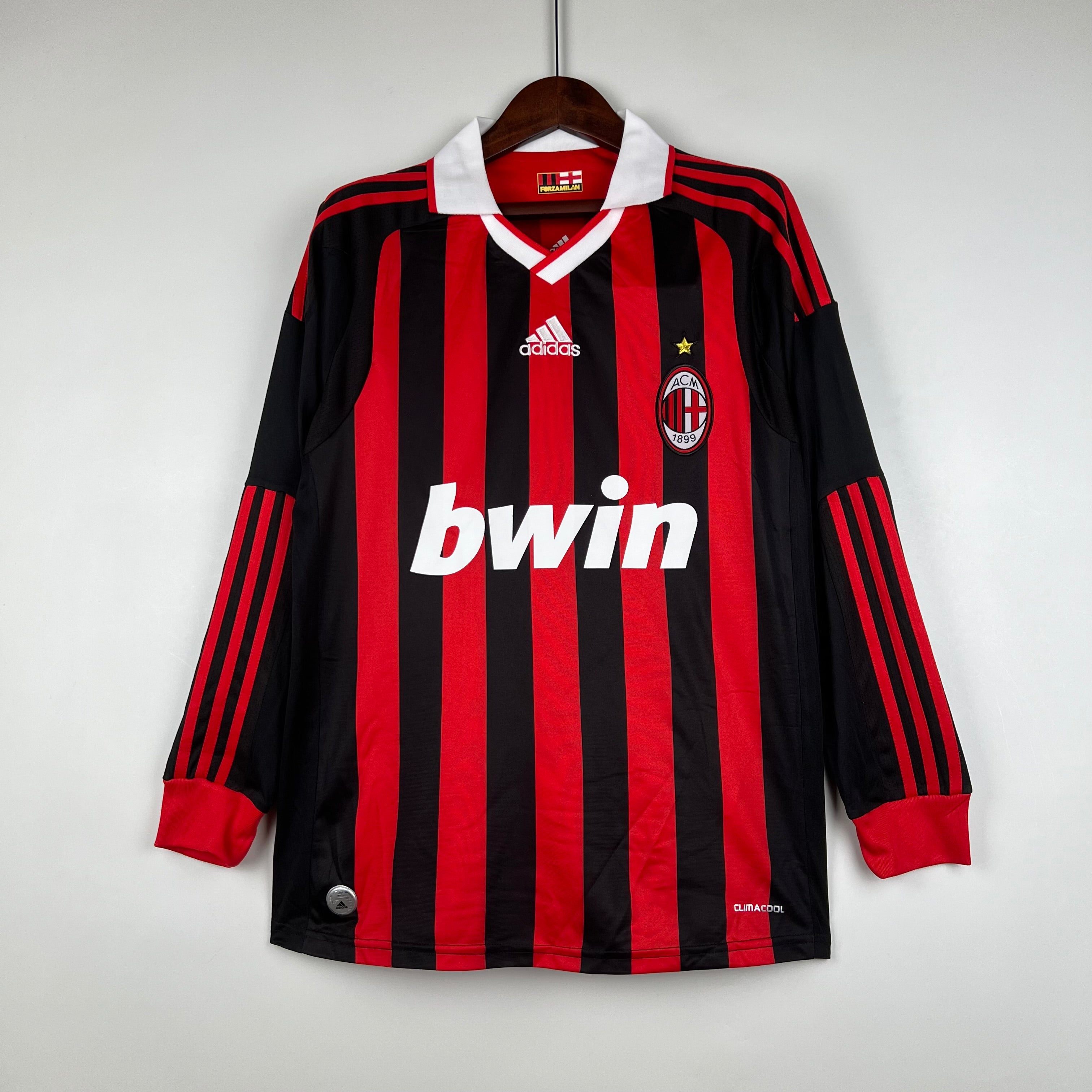CAMISETA AC MILAN 09/10 HOMBRE (RETRO) MANGA LARGA