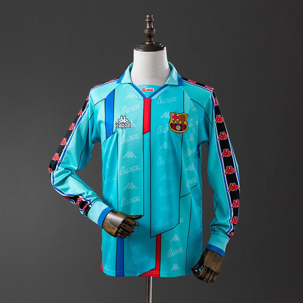 CAMISETA BARCELONA II 96/97 MANGA LARGA HOMBRE (RETRO)