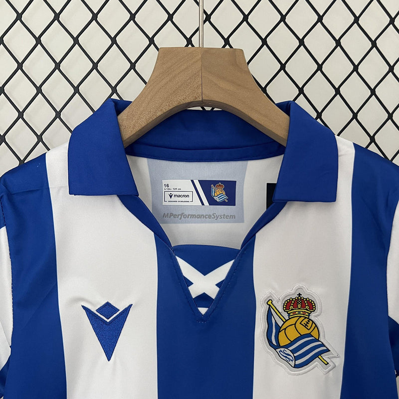 CAMISETA REAL SOCIEDAD I 24/25 CONJUNTO INFANTIL