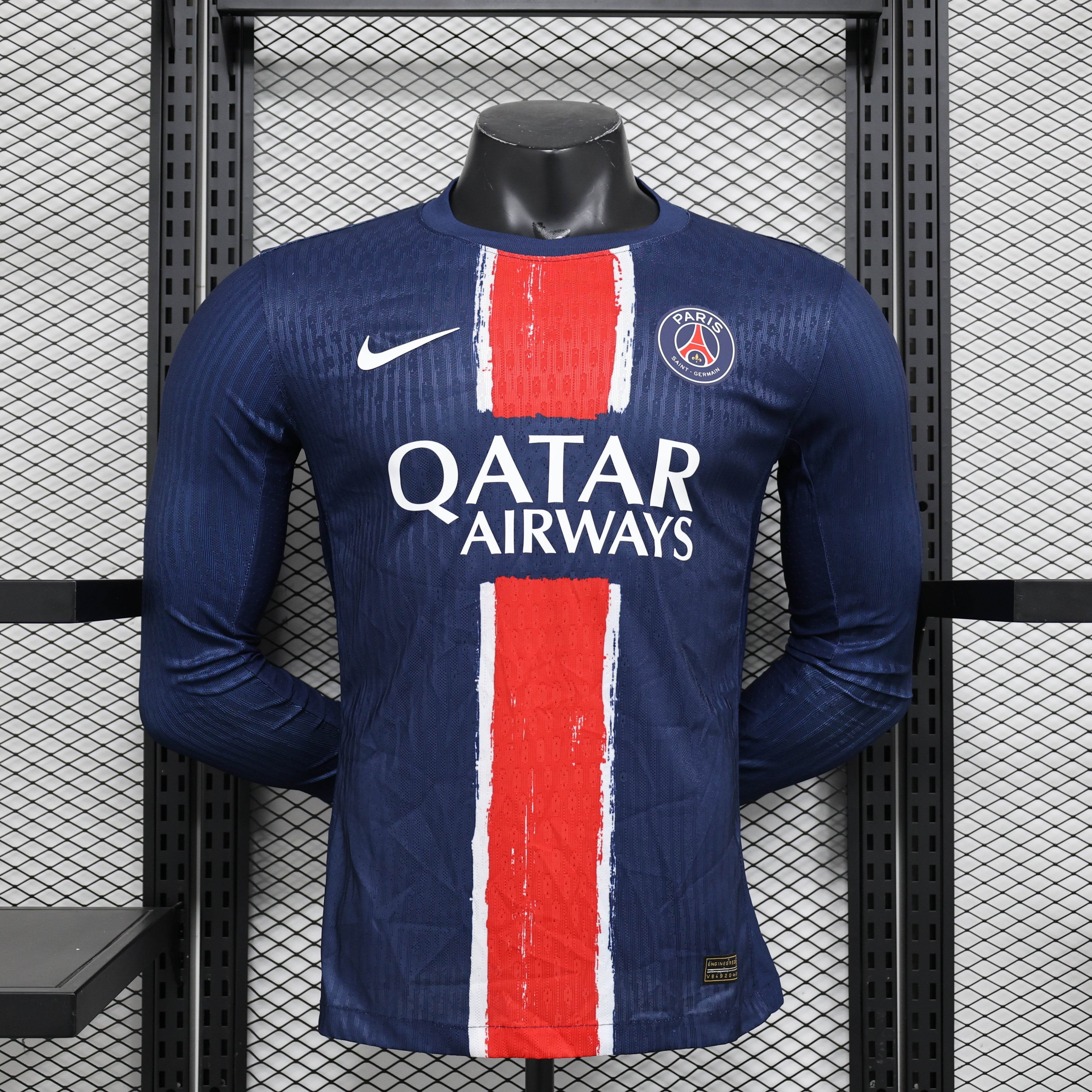CAMISETA PSG l 24/25 HOMBRE (VERSIÓN JUGADOR) MANGA LARGA - ZonaCamisetas