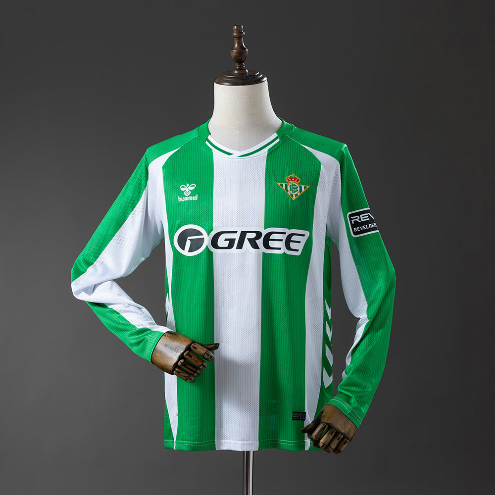 CAMISETA REAL BETIS I 25/26 HOMBRE MANGA LARGA (VERSIÓN FAN)