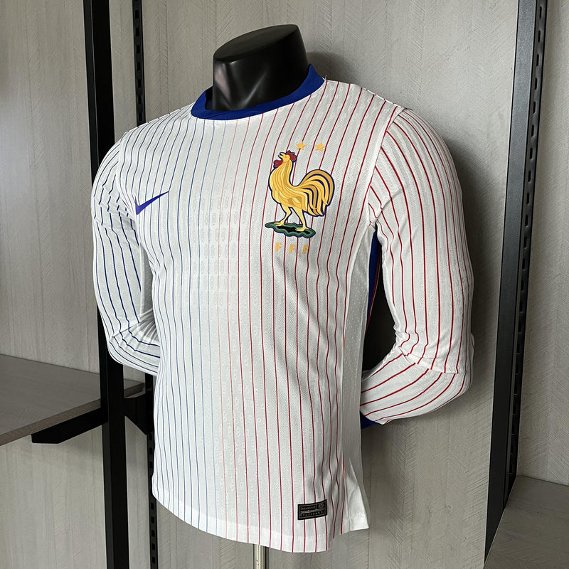 CAMISETA FRANCIA II EURO 2024 MANGA LARGA HOMBRE (VERSIÓN JUGADOR)