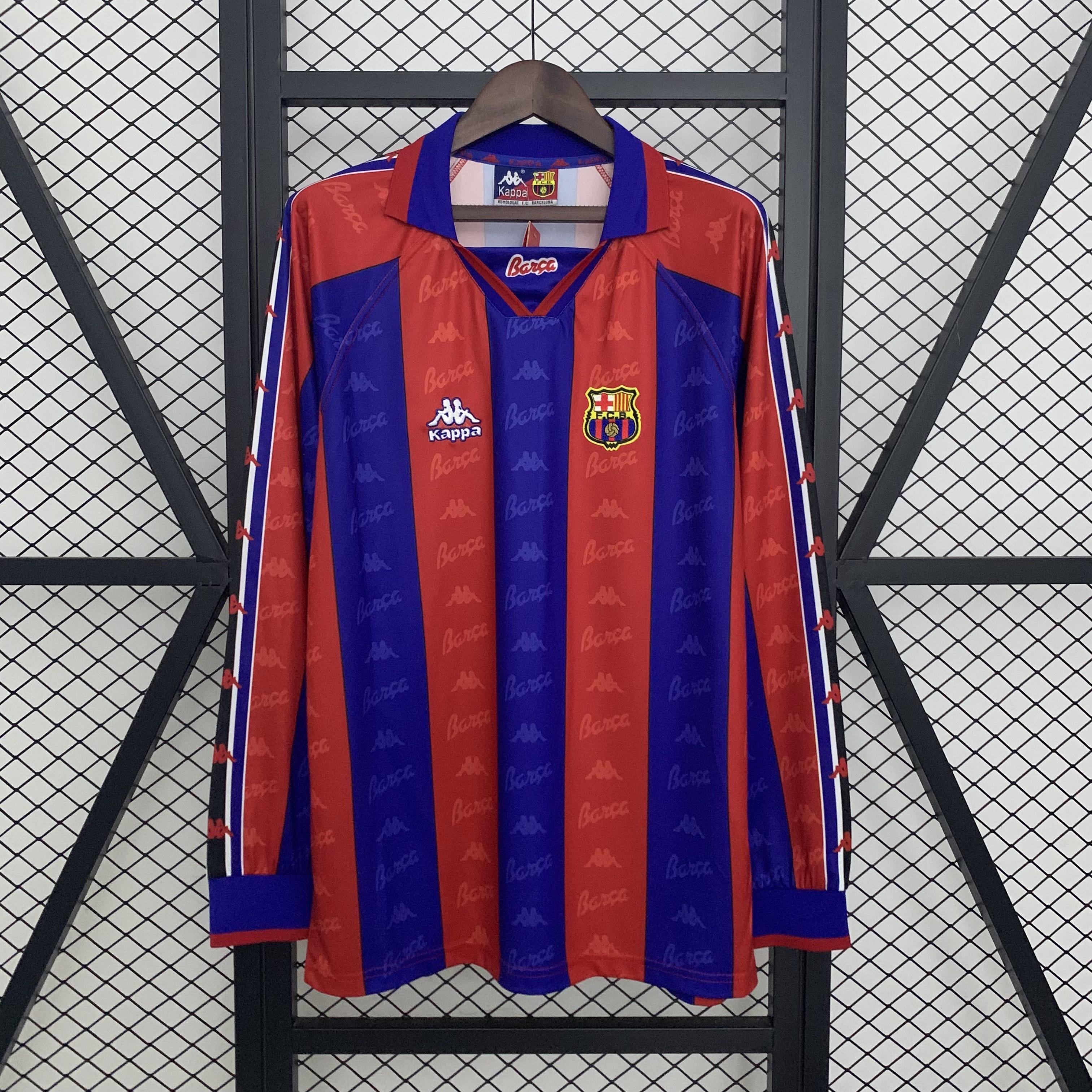 CAMISETA BARCELONA I 95/97 HOMBRE MANGA LARGA (RETRO)