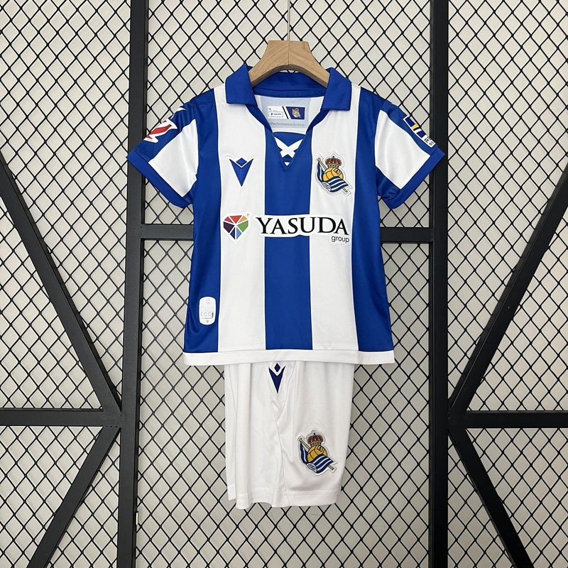 CAMISETA REAL SOCIEDAD I 24/25 CONJUNTO INFANTIL