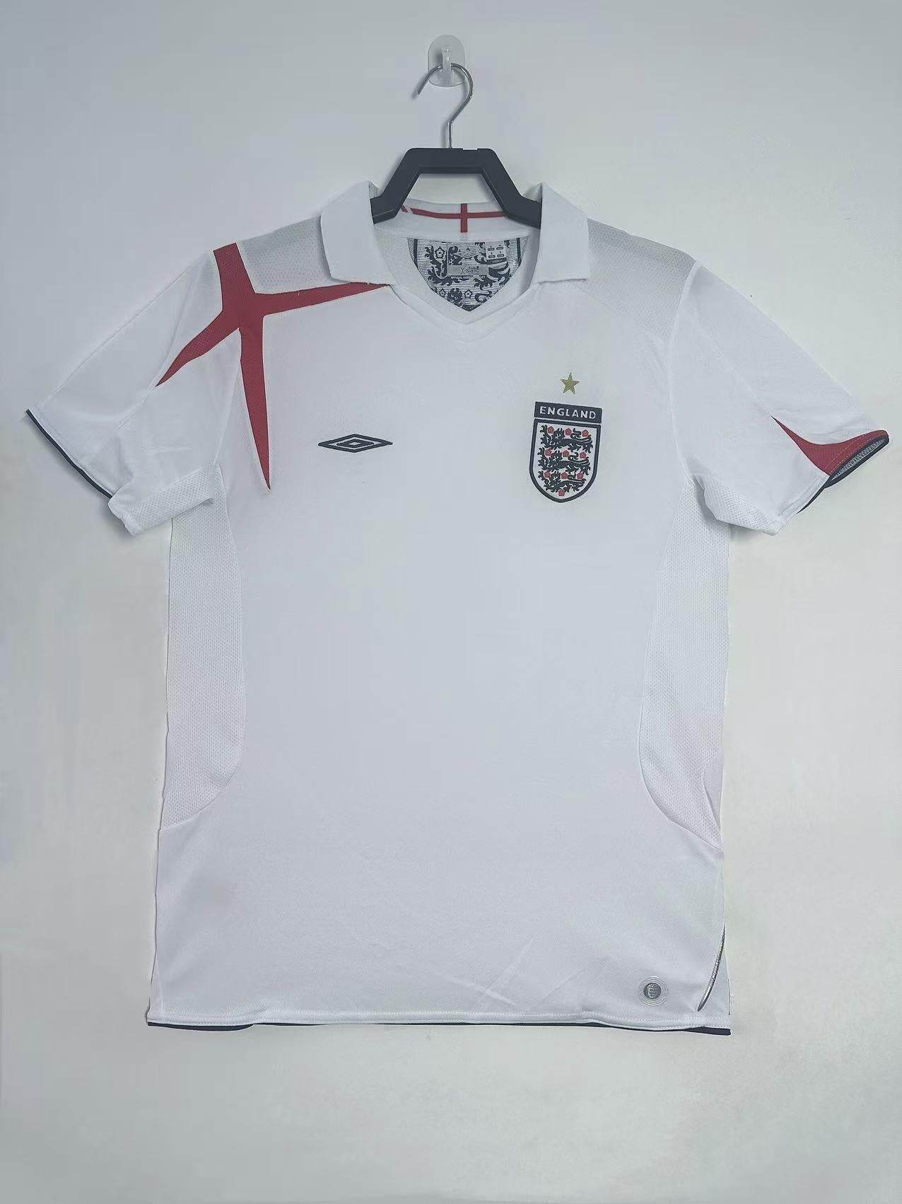 CAMISETA INGLATERRA I 2006 HOMBRE (RETRO) - ZonaCamisetas