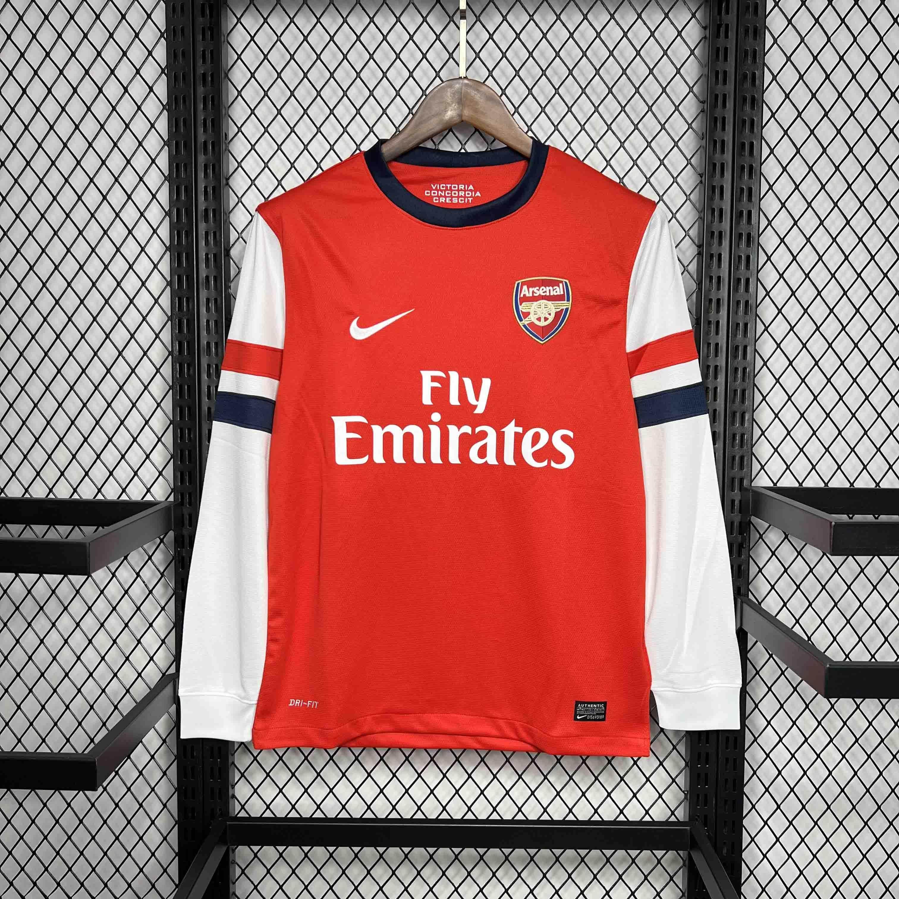 CAMISETA ARSENAL I 12/13 HOMBRE (RETRO) MANGA LARGA - ZonaCamisetas