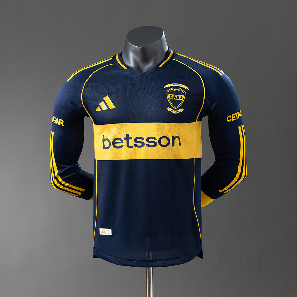 CAMISETA BOCA JUNIORS I 25/26 HOMBRE MANGA LARGA (VERSIÓN JUGADOR)