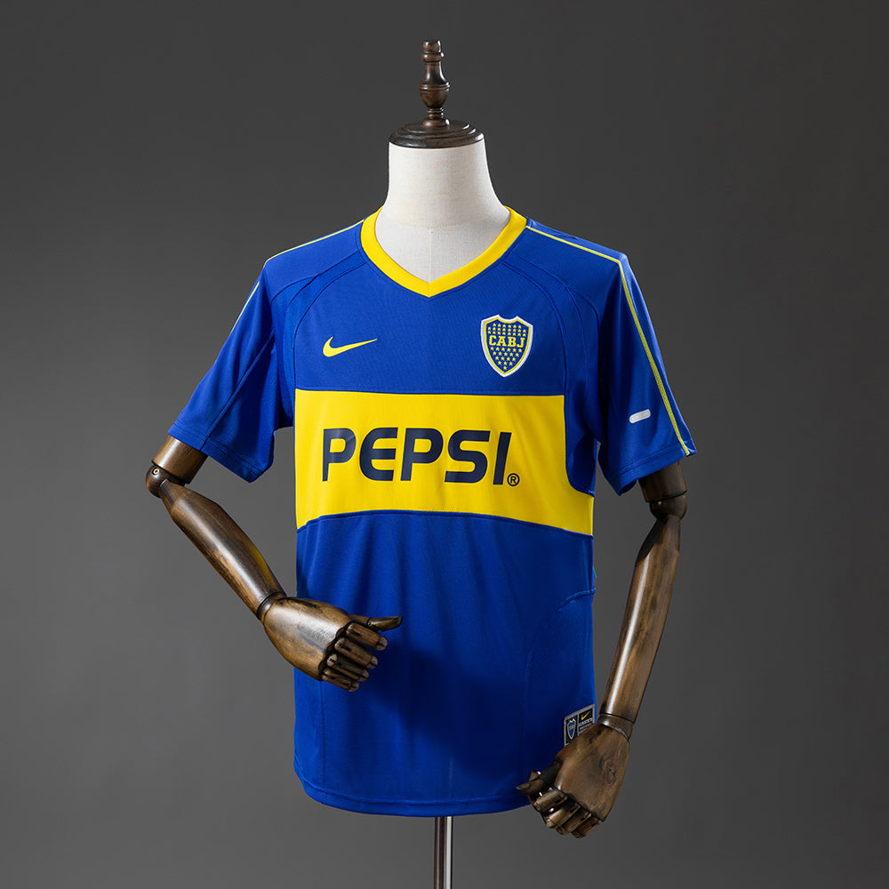 CAMISETA BOCA JUNIORS I 03/04 HOMBRE (RETRO)