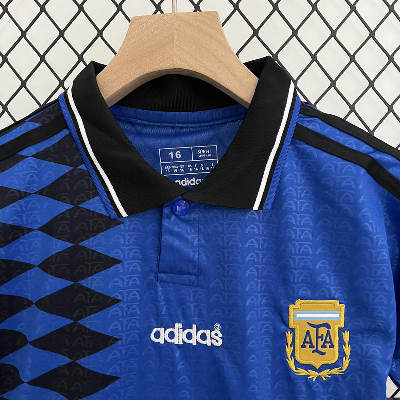 ZonaCamisetas ARGENTINA ll 1994 CONJUNTO INFANTIL La Pelota Mundo ARGENTINA