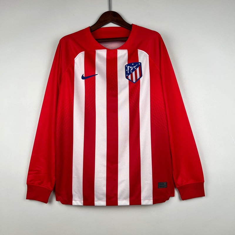 CAMISETA ATLÉTICO DE MADRID I 23/24 HOMBRE MANGA LARGA (VERSIÓN FAN)