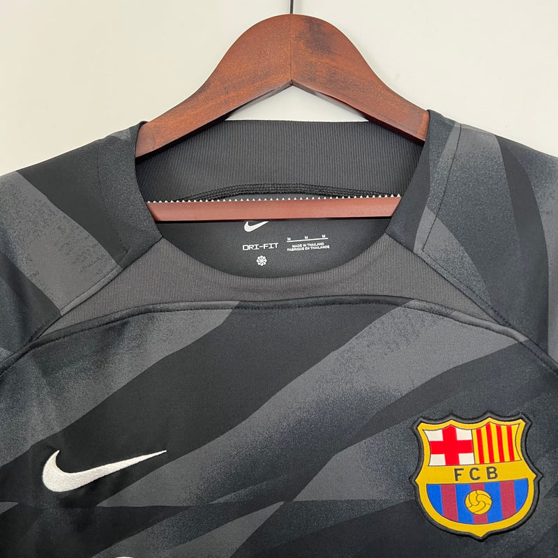 CAMISETA BARCELONA PORTERO I 23/24 HOMBRE MANGA LARGA (VERSIÓN FAN)