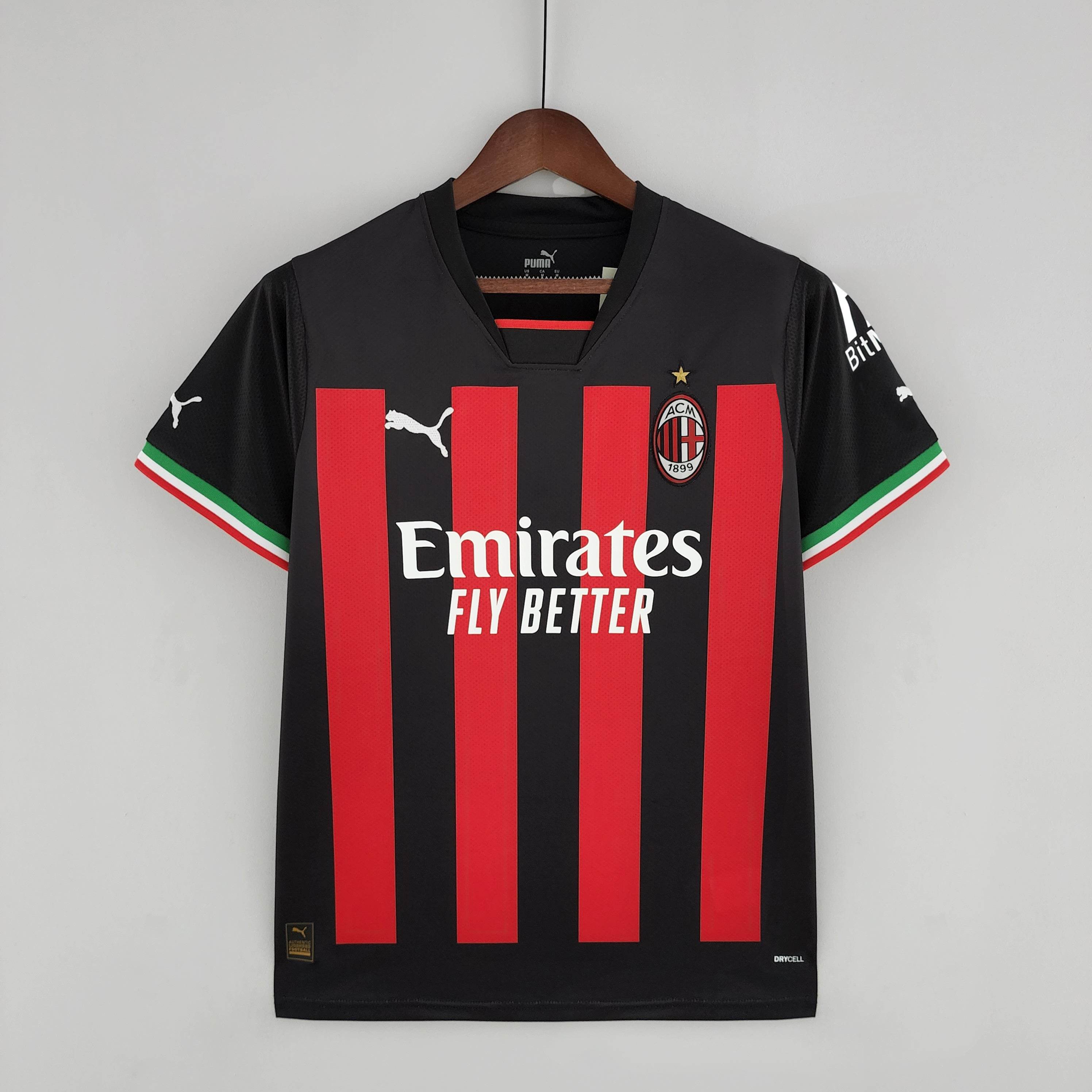 CAMISETA AC MILAN I 22/23 HOMBRE (VERSIÓN FAN) - ZonaCamisetas