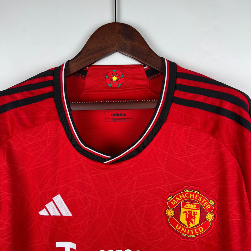 CAMISETA MANCHESTER UNITED I 23/24 HOMBRE MANGA LARGA (VERSIÓN FAN)