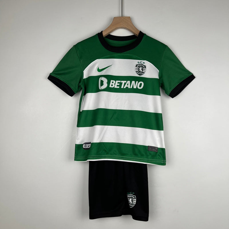 CAMISETA SPORTING LISBOA I 23/24 CONJUNTO INFANTIL