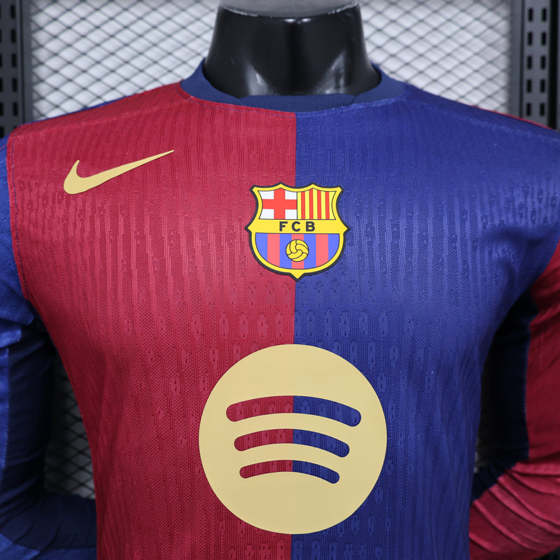 CAMISETA BARCELONA I 24/25 HOMBRE MANGA LARGA (VERSIÓN JUGADOR)