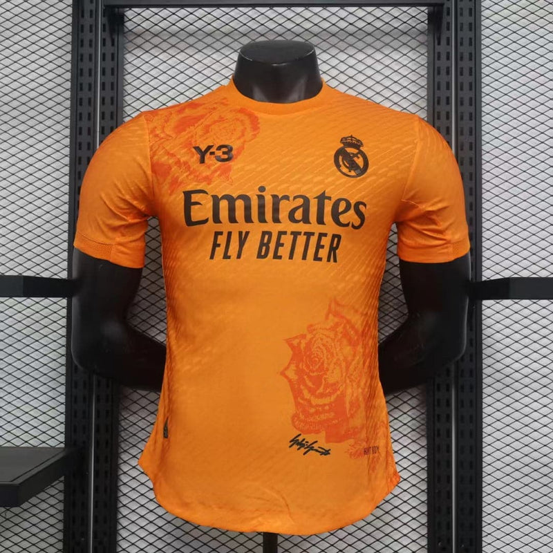 CAMISETA REAL MADRID Y-3 NARANJA 24/25 HOMBRE (VERSIÓN JUGADOR) - Zona Camisetas