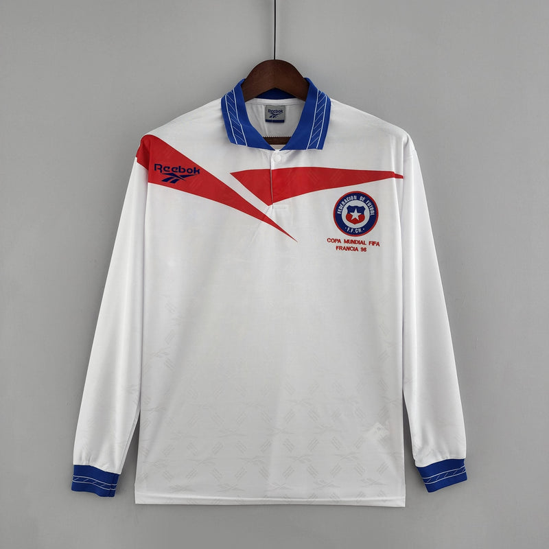 CAMISETA CHILE Il 1998 HOMBRE MANGA LARGA (RETRO)