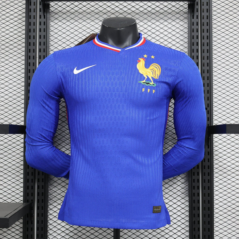 CAMISETA FRANCIA I MANGA LARGA EURO 2024 HOMBRE (VERSIÓN JUGADOR) - Zona Camisetas