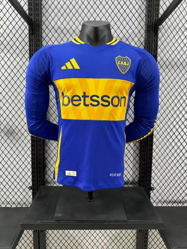 CAMISETA BOCA JUNIORS I 24/25 HOMBRE MANGA LARGA (VERSIÓN JUGADOR)