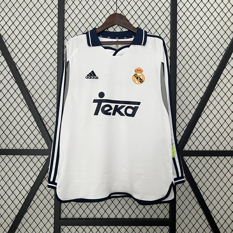 CAMISETA REAL MADRID l 00/01 MANGA LARGA HOMBRE (RETRO)