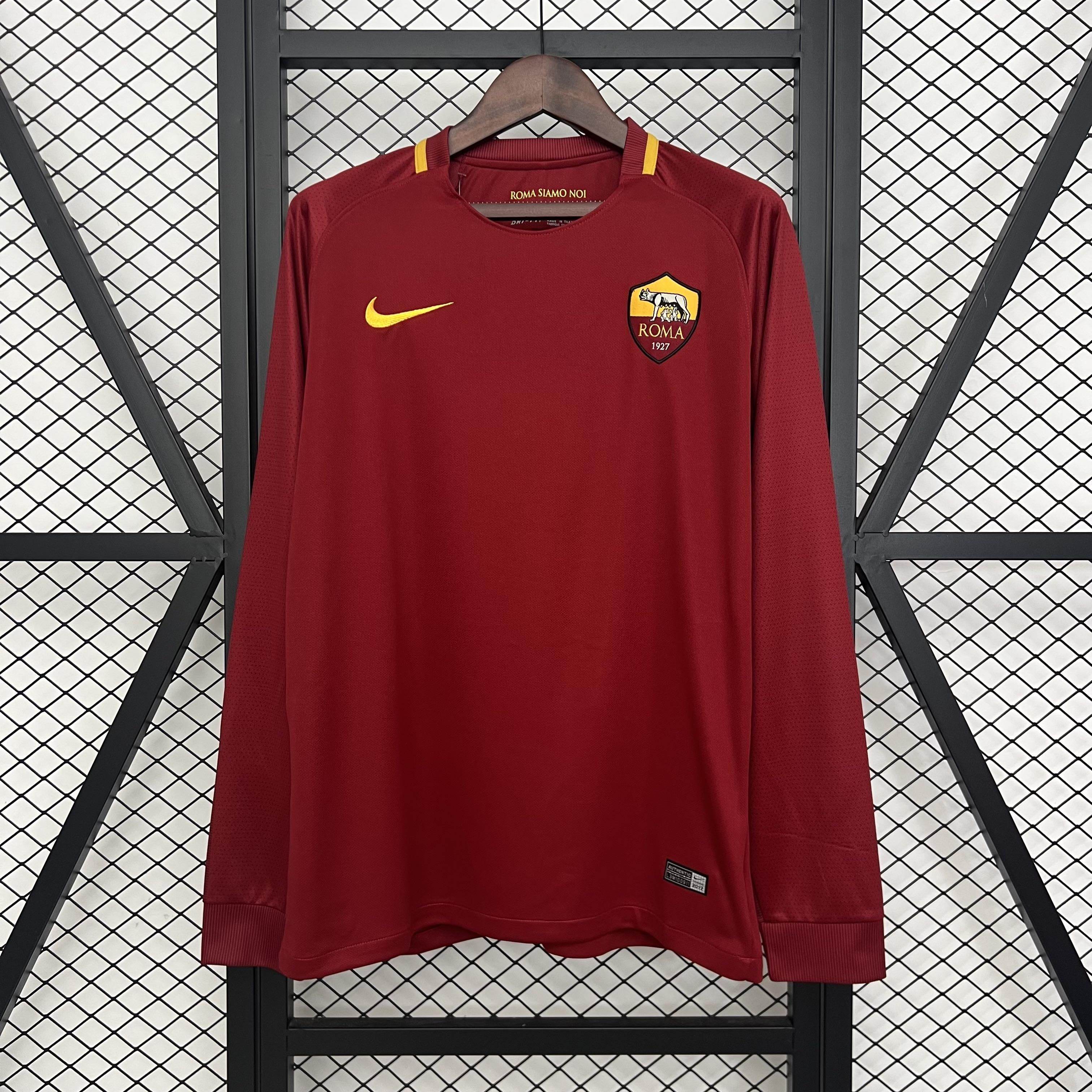 CAMISETA ROMA I 17/18 HOMBRE (RETRO) MANGA LARGA - ZonaCamisetas