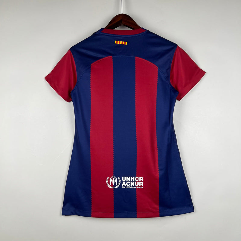 CAMISETA BARCELONA I 23/24 MUJER (VERSIÓN FAN)