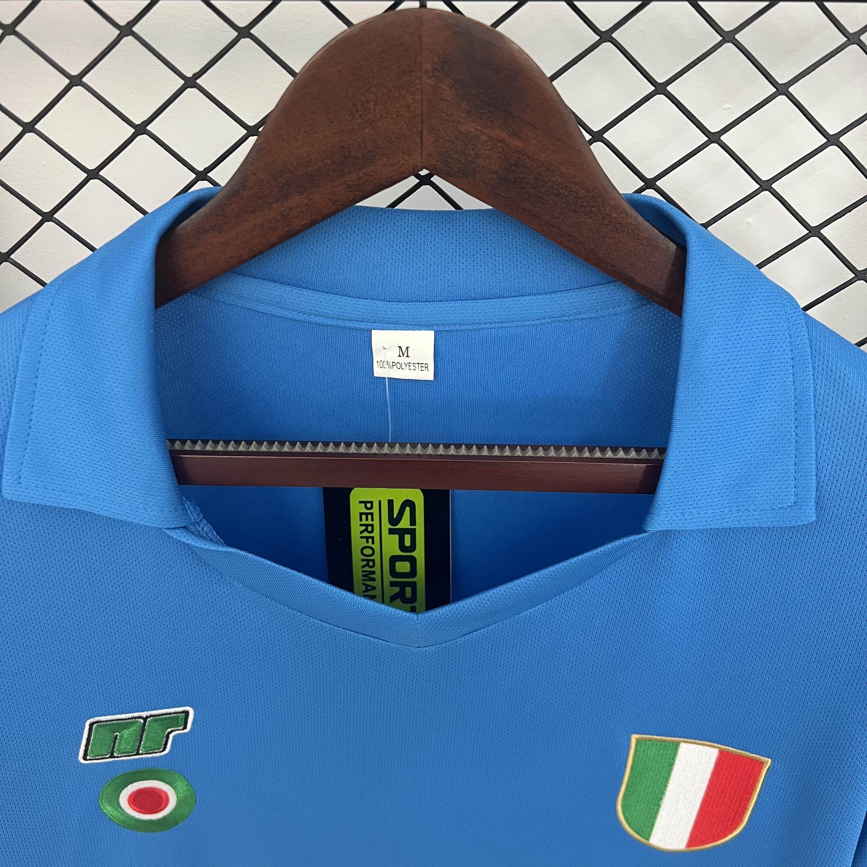 CAMISETA NAPOLI I 87/88 HOMBRE (RETRO) MANGA LARGA - ZonaCamisetas