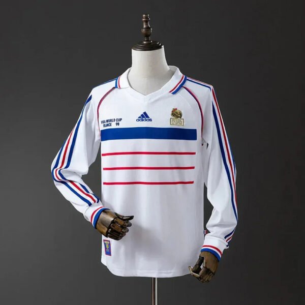 CAMISETA FRANCIA II 1998 MANGA LARGA HOMBRE (RETRO) - Zona Camisetas