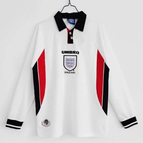 CAMISETA INGLATERRA I 1998 MANGA LARGA HOMBRE (RETRO) - Zona Camisetas