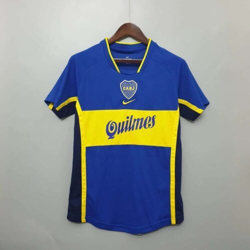 CAMISETA BOCA JUNIORS 2001 HOMBRE (RETRO) - Zona Camisetas