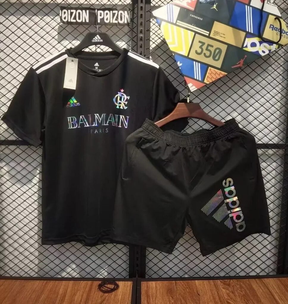 CONJUNTO FLAMENGO EDICIÓN LIMITADA BALMAIN PARIS BLACK 24/25 HOMBRE - Zona Camisetas