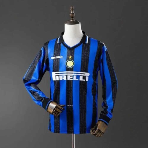 CAMISETA INTER DE MILAN I 97/98 HOMBRE MANGA LARGA (RETRO) - Zona Camisetas