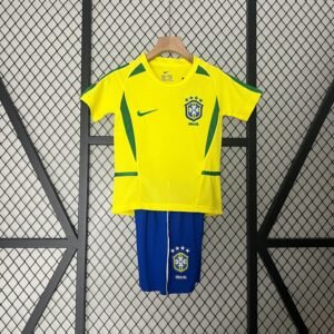 264b7d79 CAMISETA BRASIL I 2002 CONJUNTO INFANTIL - Zona Camisetas