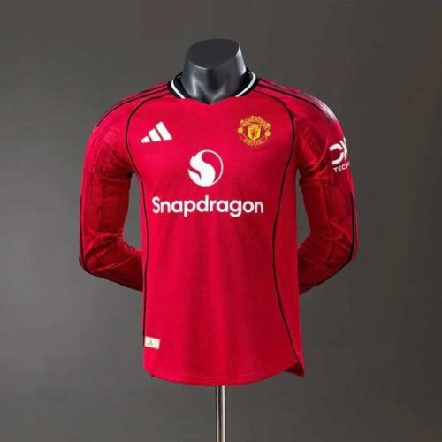 CAMISETA MANCHESTER UNITED I 25/26 MANGA LARGA HOMBRE (VERSIÓN JUGADOR) - Zona Camisetas