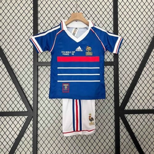 CAMISETA FRANCIA I MUNDIAL 98 CONJUNTO INFANTIL - Zona Camisetas