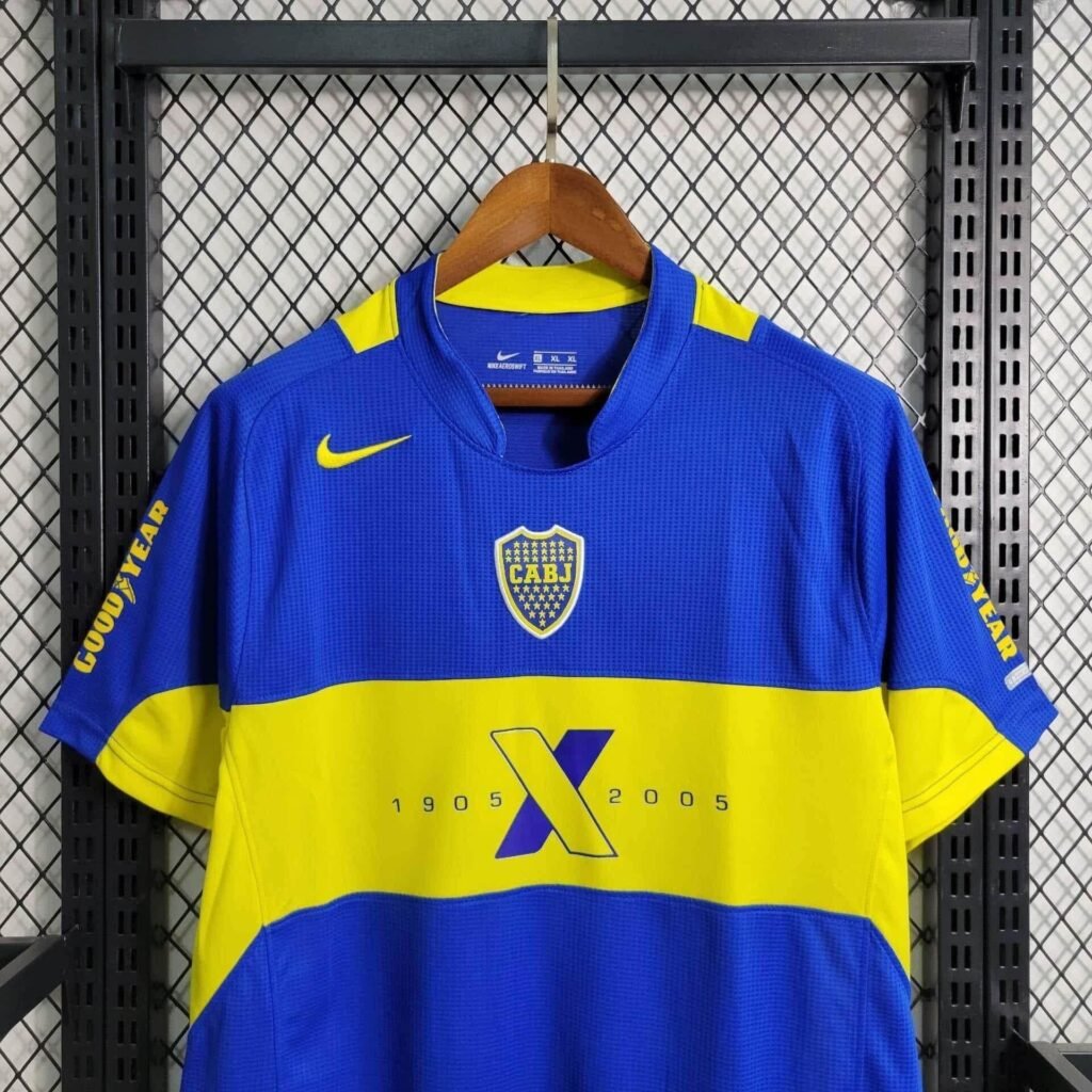 CAMISETA BOCA JUNIORS 2005 HOMBRE (RETRO) - Zona Camisetas