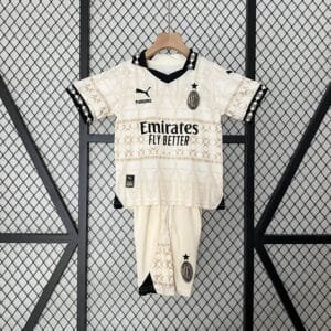 CAMISETA AC MILAN BEIGE 24/25 CONJUNTO INFANTIL - Zona Camisetas