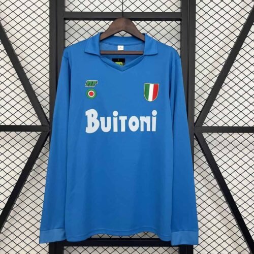 CAMISETA NAPOLI I 87/88 HOMBRE (RETRO) MANGA LARGA - Zona Camisetas